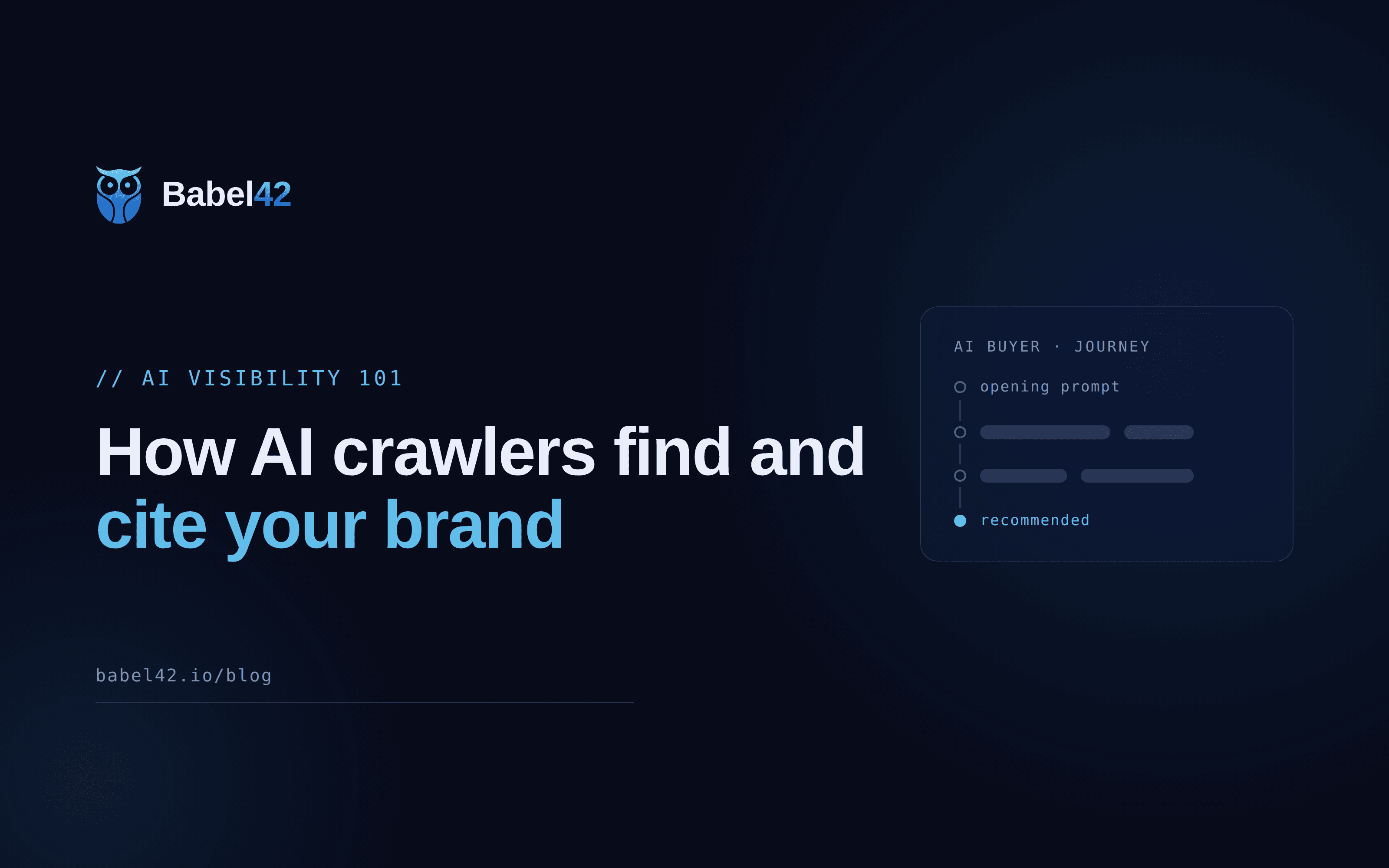 How AI crawlers find and cite your brand