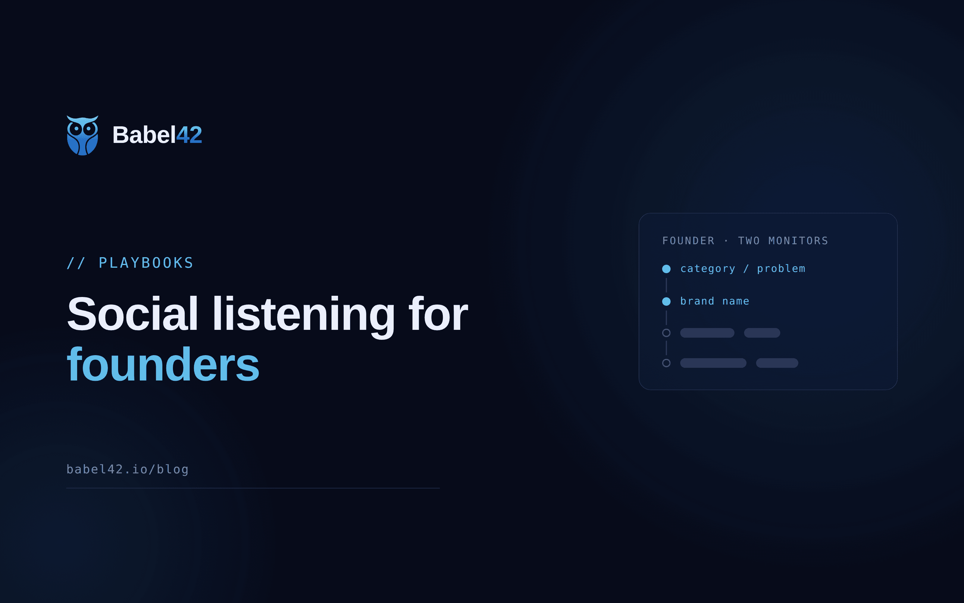 Social listening for founders: why it matters before you have a marketing team